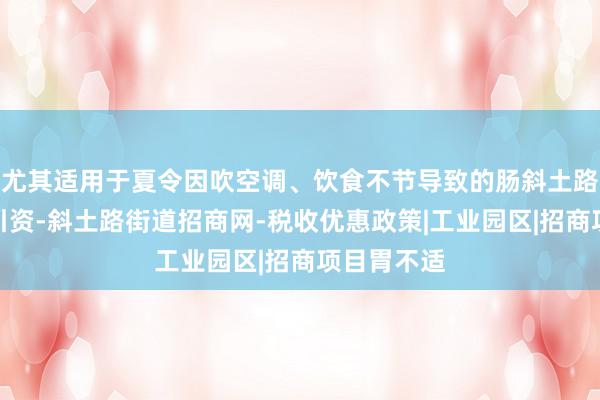 尤其适用于夏令因吹空调、饮食不节导致的肠斜土路街道招商引资-斜土路街道招商网-税收优惠政策|工业园区|招商项目胃不适